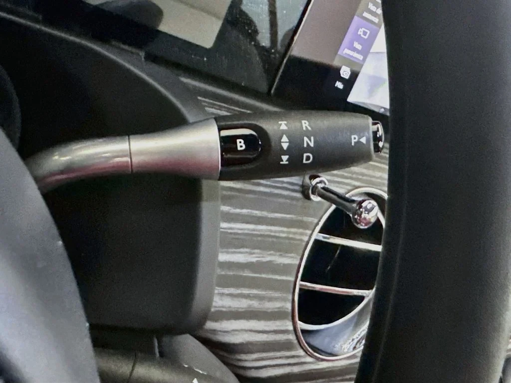 2024 Rolls-Royce Spectre interior, center console, Black, with red leather