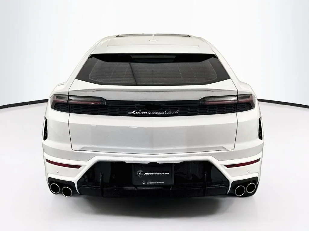 2025 Lamborghini Urus SE, rear three-quarter view, White