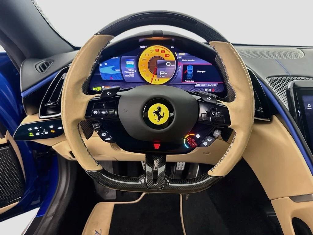 2026 Ferrari Roma Spider interior, Beige Tradizione