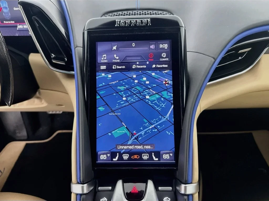 2026 Ferrari Roma Spider interior, Beige Tradizione