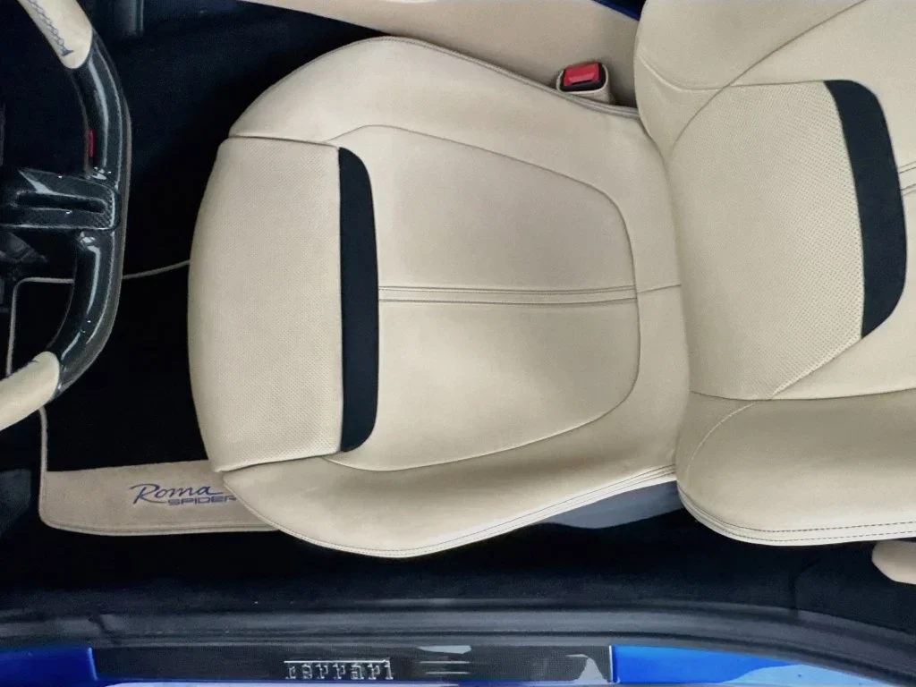 2026 Ferrari Roma Spider interior, Beige Tradizione