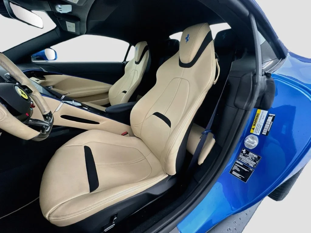 2026 Ferrari Roma Spider interior, seats, Beige Tradizione