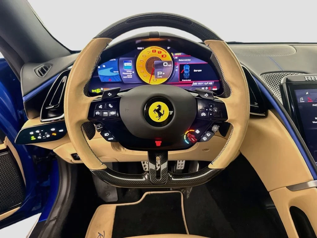 2026 Ferrari Roma Spider interior, Beige Tradizione