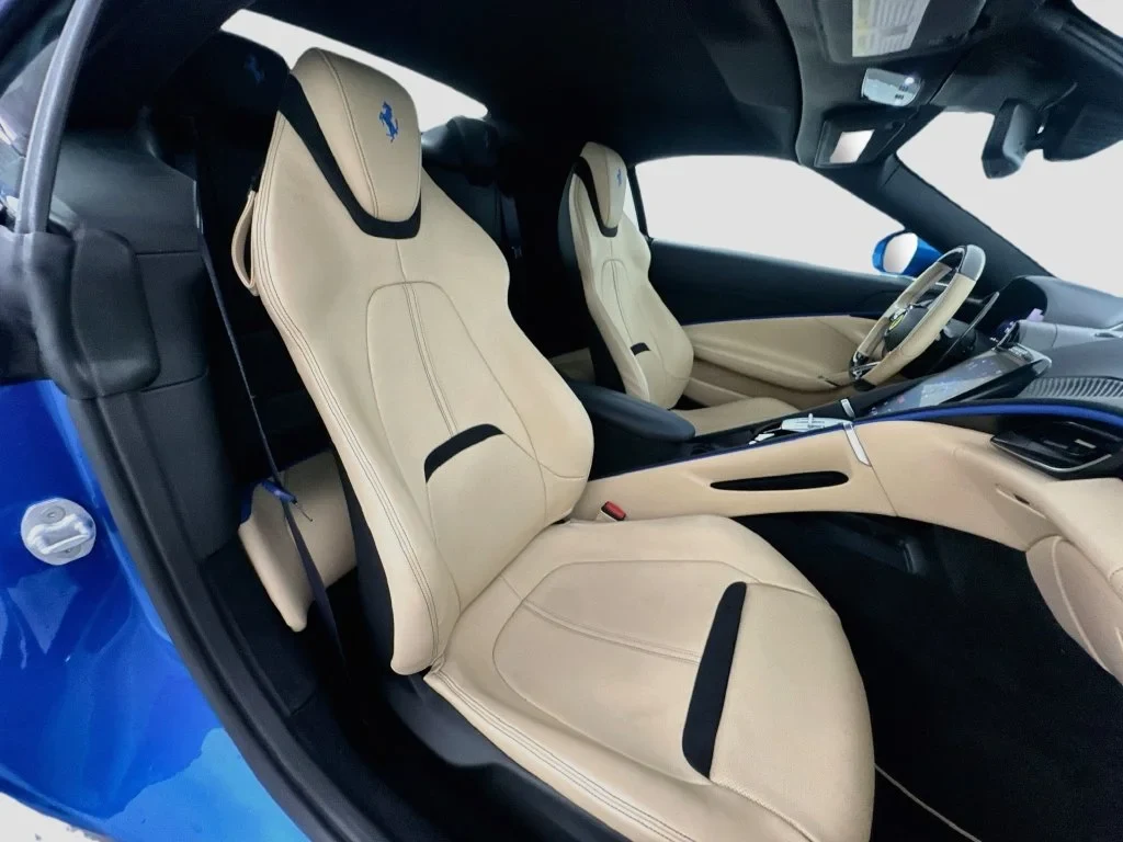 2026 Ferrari Roma Spider interior, seats, Beige Tradizione