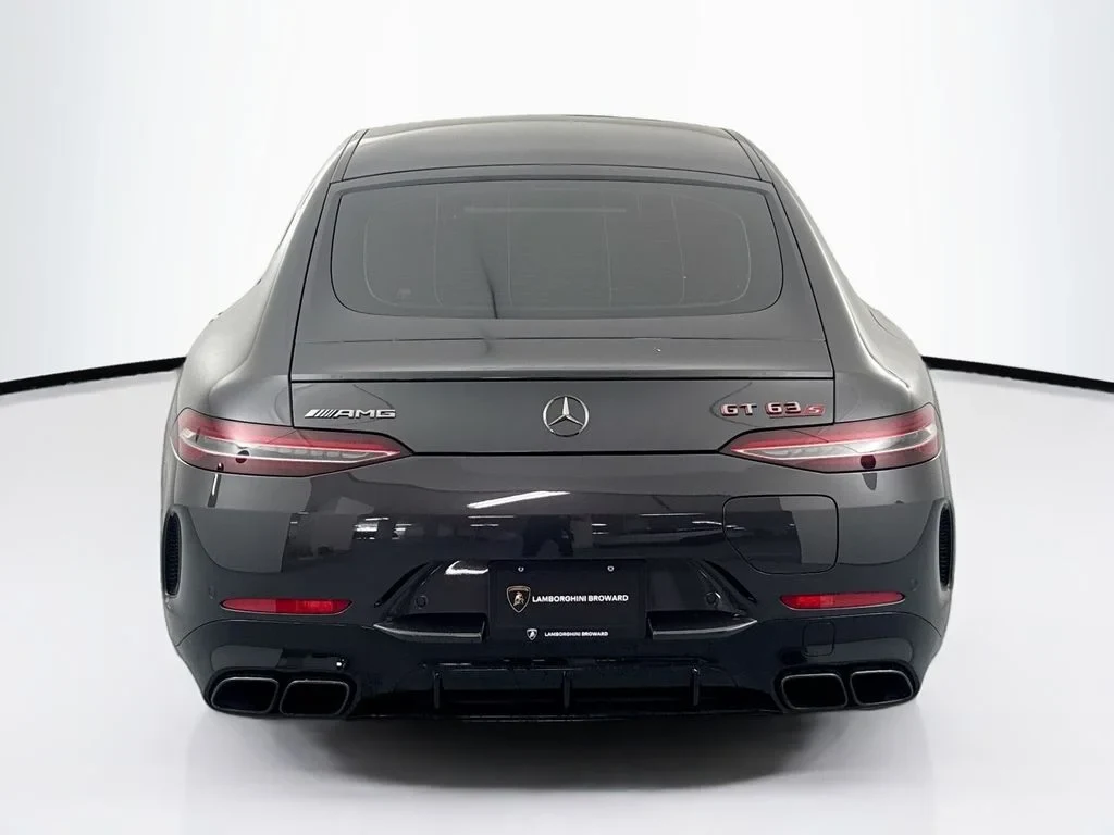 2026 Mercedes-AMG GT 63 S E Performance 4-Door Coupe, rear three-quarter view, Grey