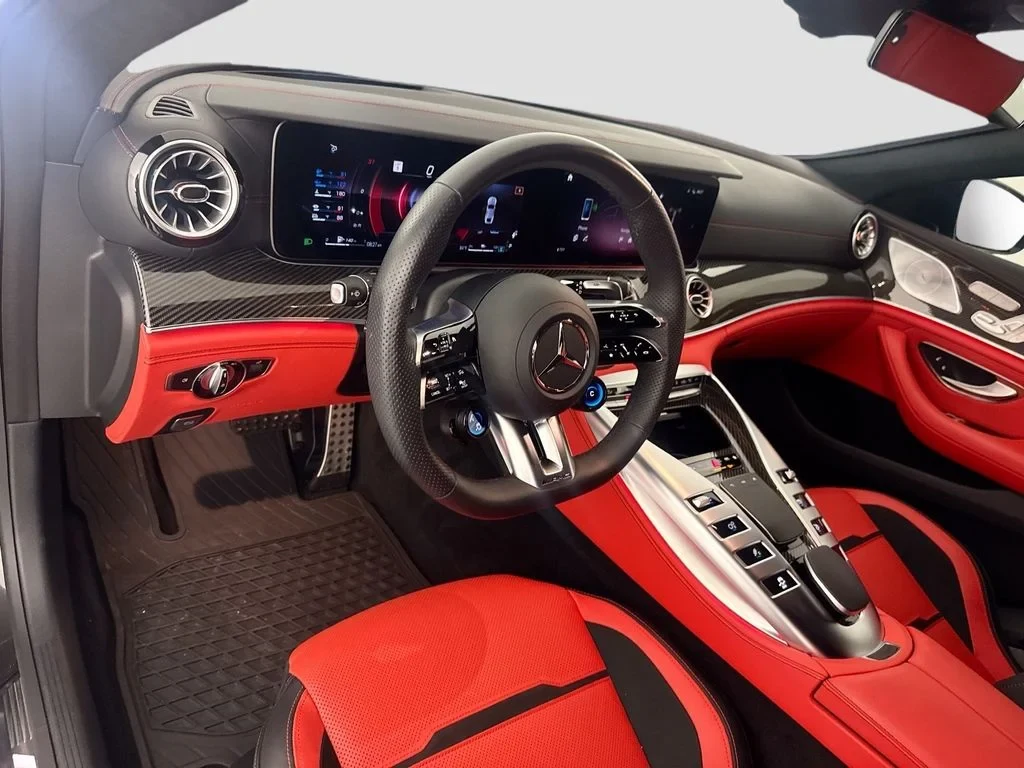 2026 Mercedes-AMG GT 63 S E Performance 4-Door Coupe interior, dashboard, Red Nappa