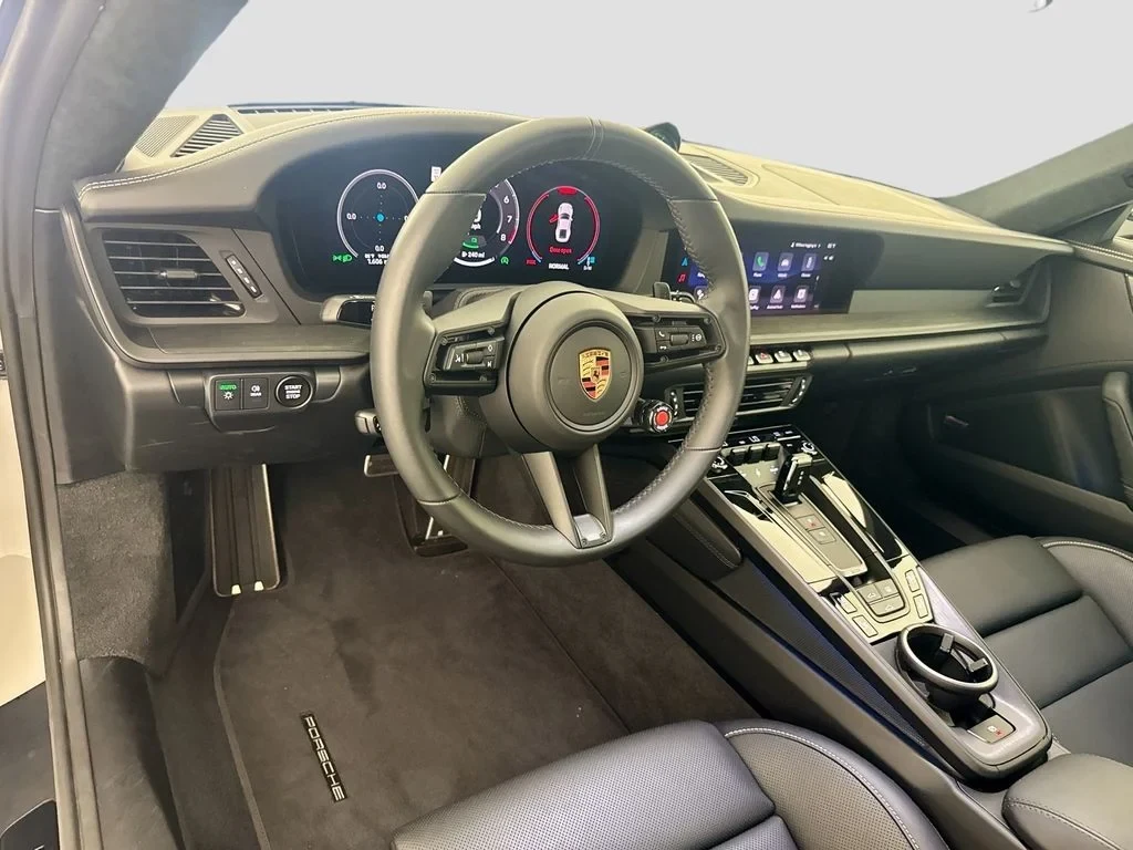 2026 Porsche 911 Carrera 4 GTS interior, dashboard, Basalt Black
