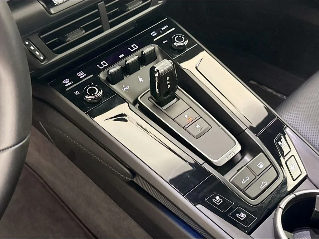 2026 Porsche 911 Carrera 4 GTS interior, center console, Basalt Black