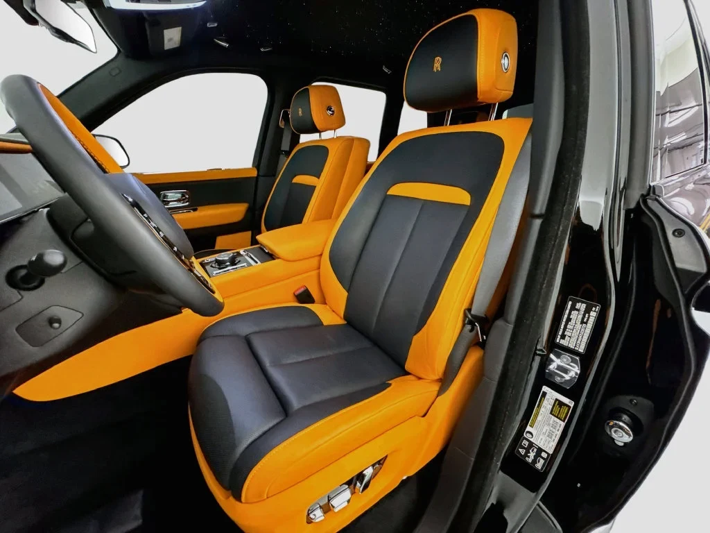 2026 Rolls-Royce Cullinan Series II interior, seats, Fire Opal Orange