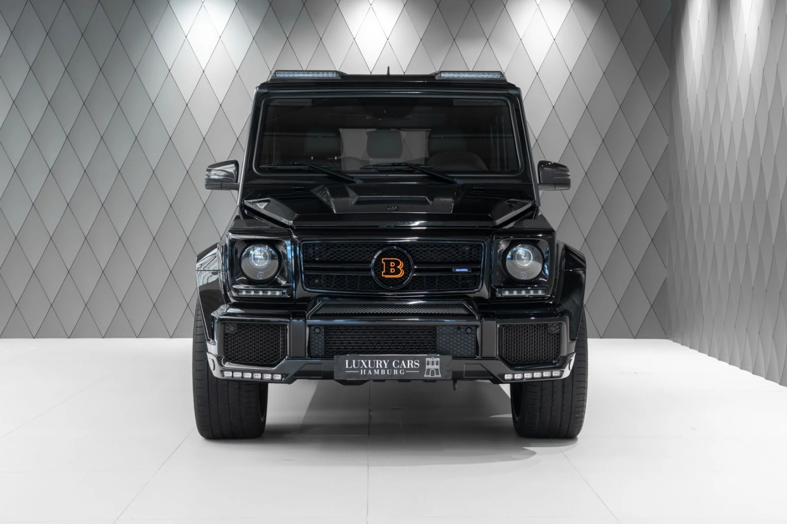 Black BRABUS G 63 Widestar, full front view