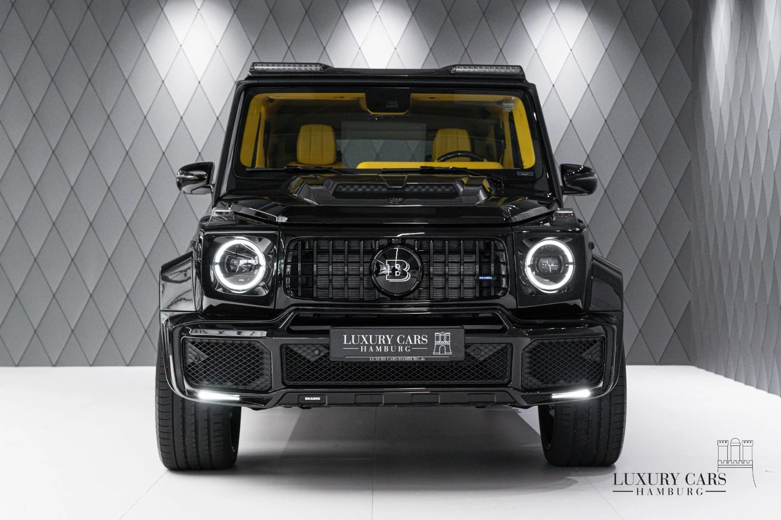 Black BRABUS G 800, full front view