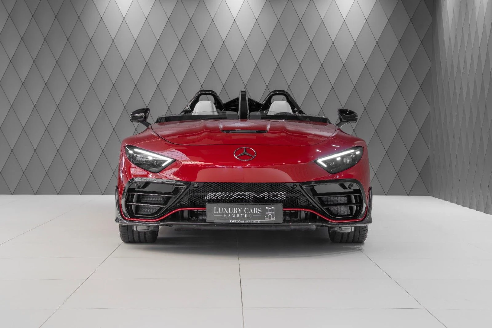 Red Mercedes-AMG PureSpeed, full front view