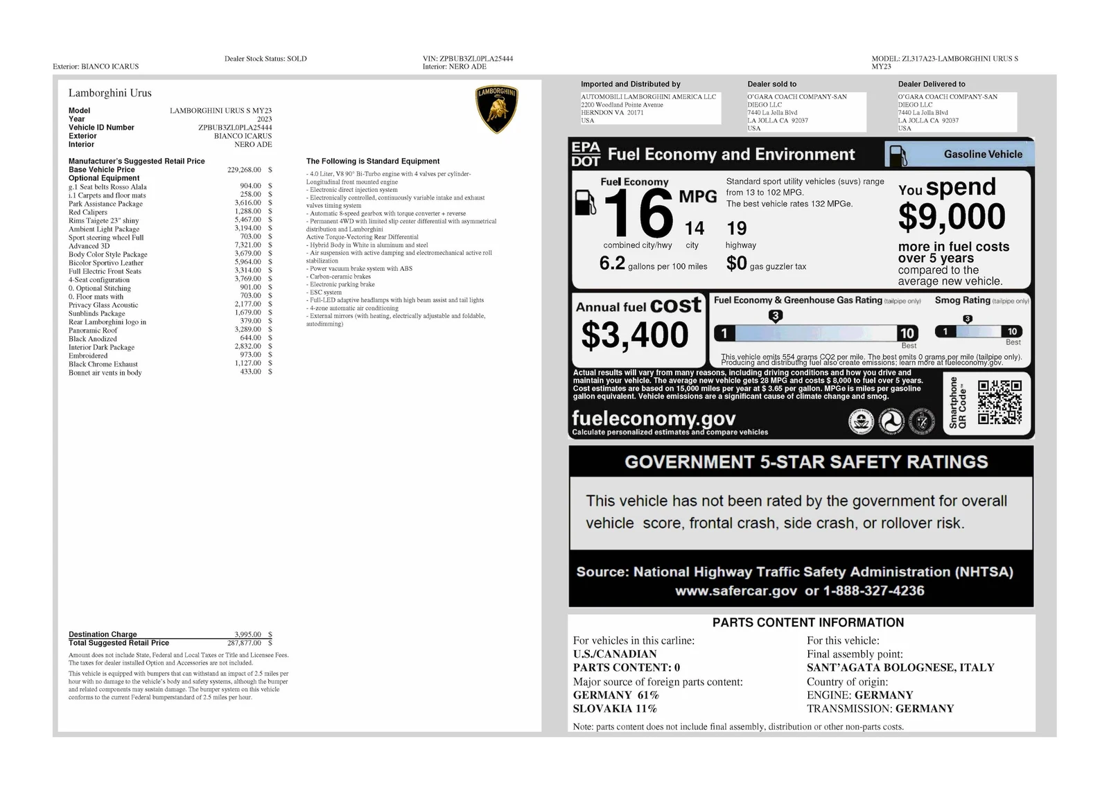 2023 Lamborghini Urus S, 30/30