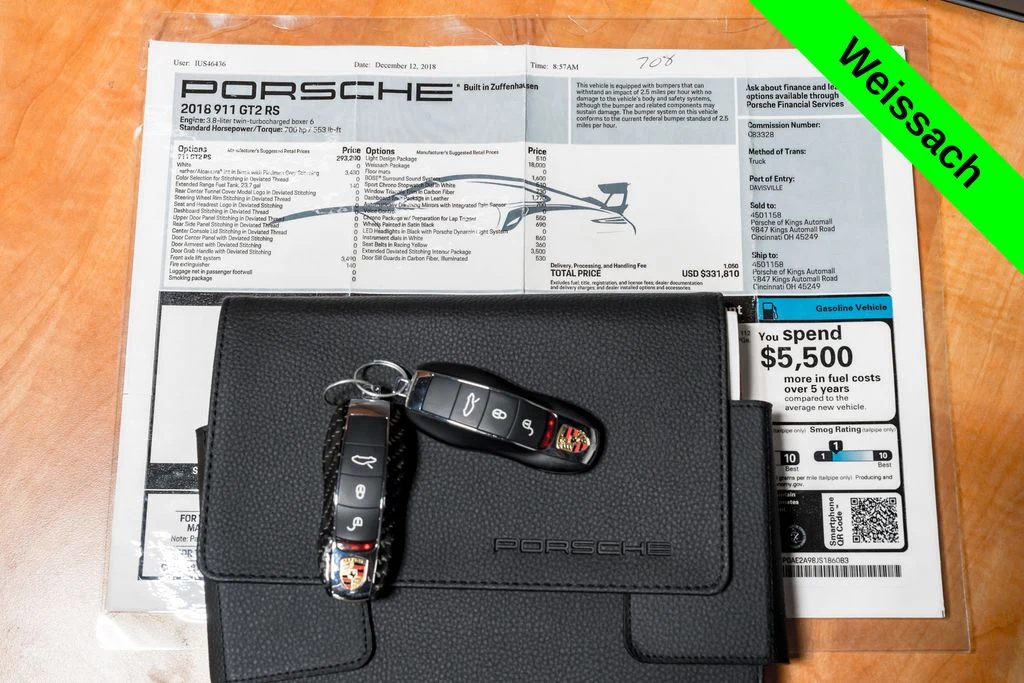 2018 Porsche 911 (991.2) GT2 RS, 30/30