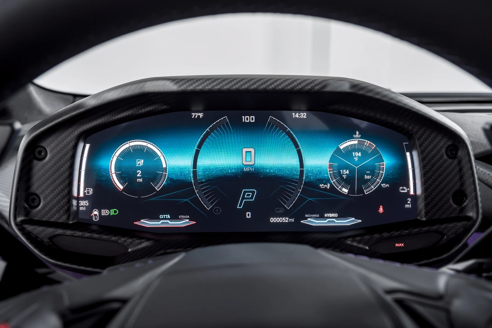 2026 Lamborghini Temerario interior, Nero Ade leather