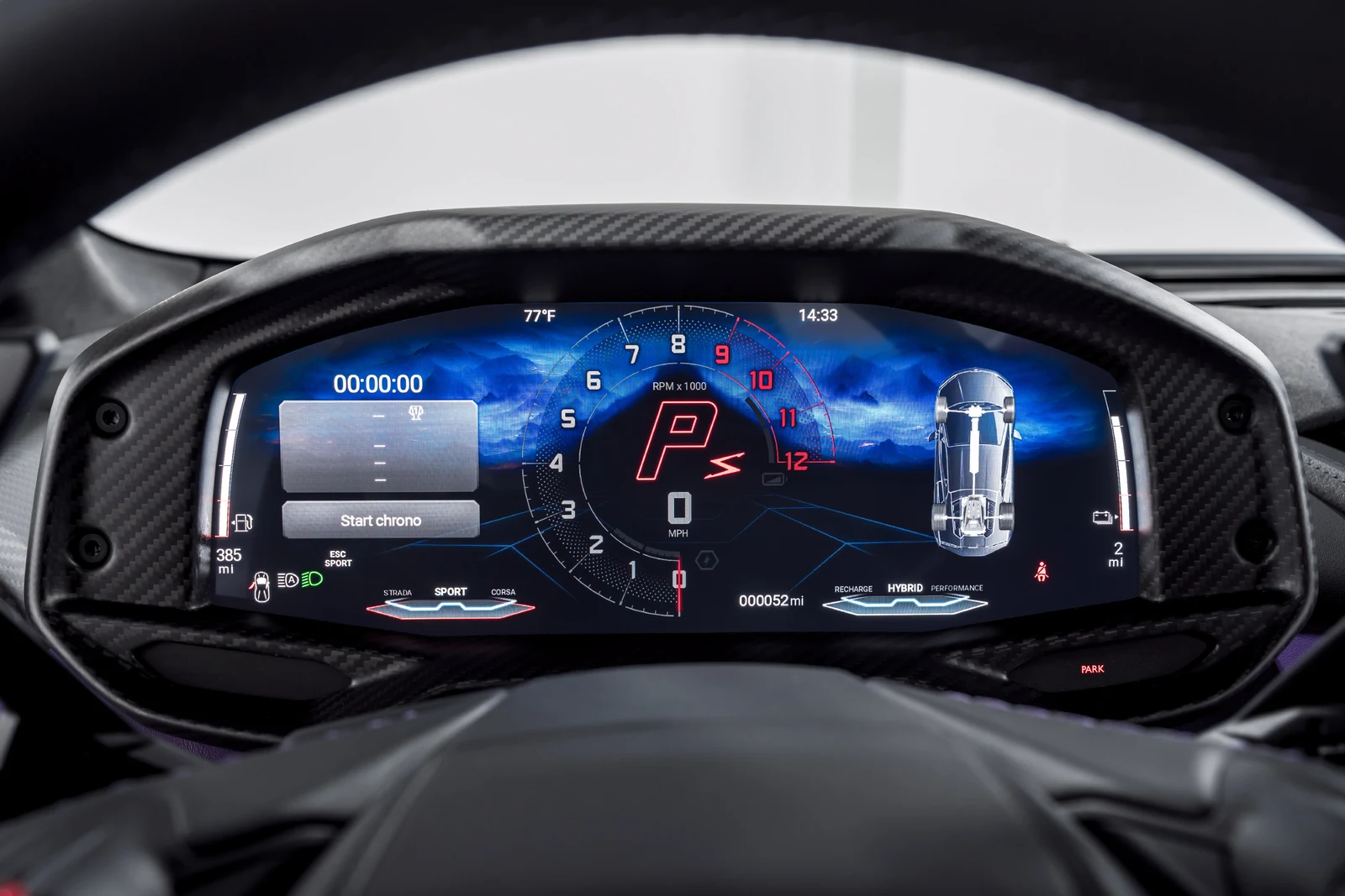 2026 Lamborghini Temerario interior, Nero Ade leather