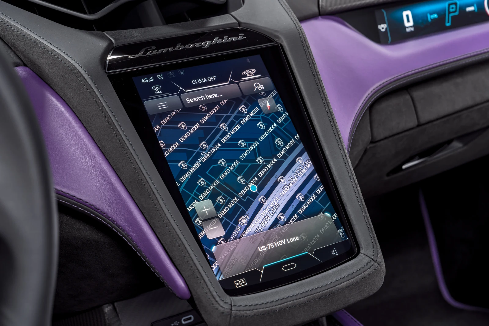 2026 Lamborghini Temerario interior, Nero Ade leather