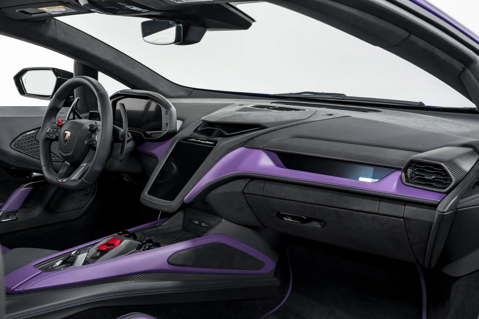 2026 Lamborghini Temerario interior, Nero Ade leather