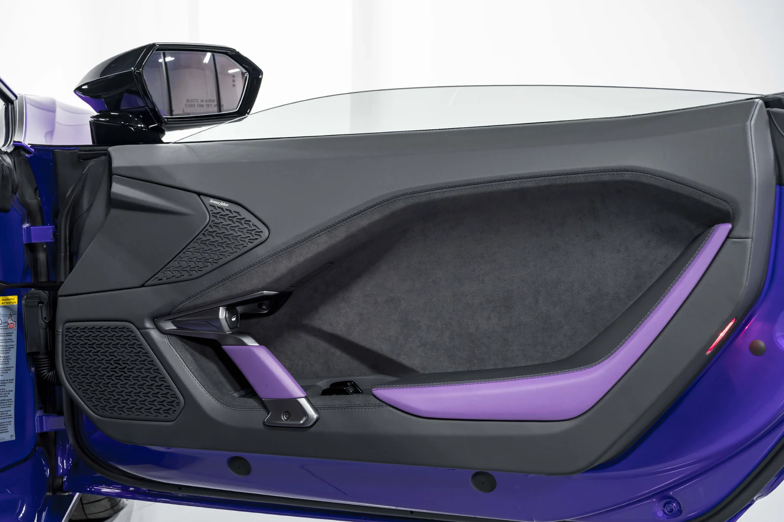 2026 Lamborghini Temerario interior, door panel, Nero Ade leather