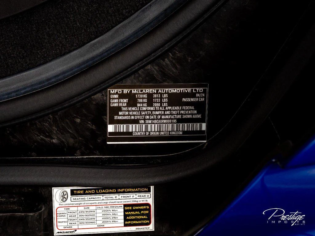 2024 McLaren 750S Spider, 30/30
