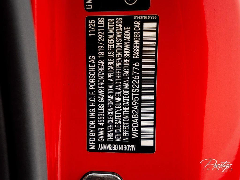 2026 Porsche 911 (992.2) Carrera 4 GTS, 30/30