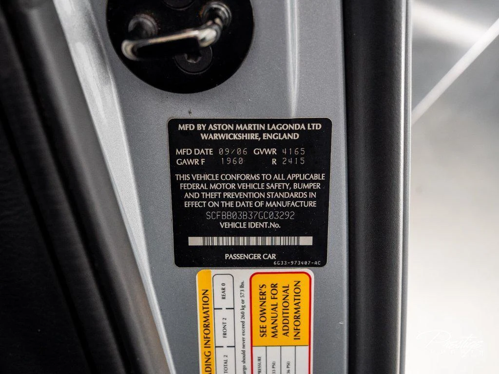 2007 Aston Martin Vantage, 30/30