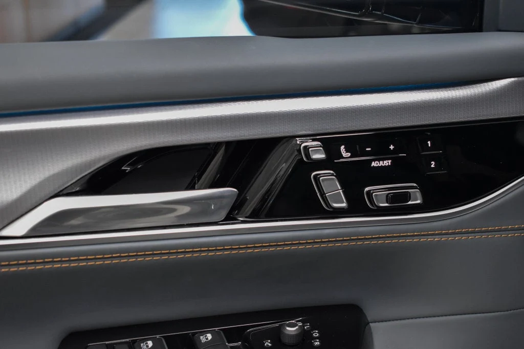 2022 Jeep Grand Wagoneer Series III interior, Blue Agave