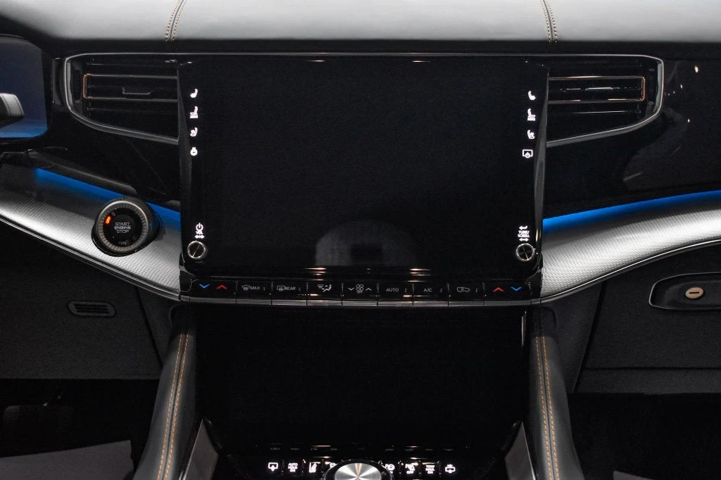 2022 Jeep Grand Wagoneer Series III interior, Blue Agave