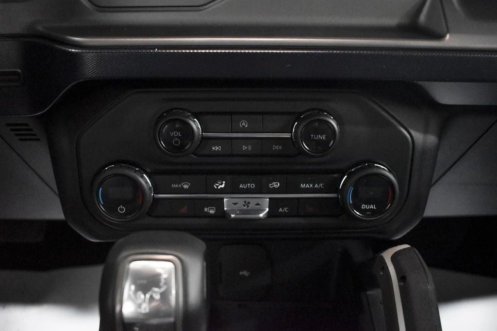 2023 Ford Bronco Outer Banks interior, center console, Dark Space Gray