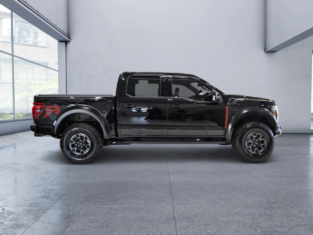 2025 Ford F-150 Raptor R, side profile, Black