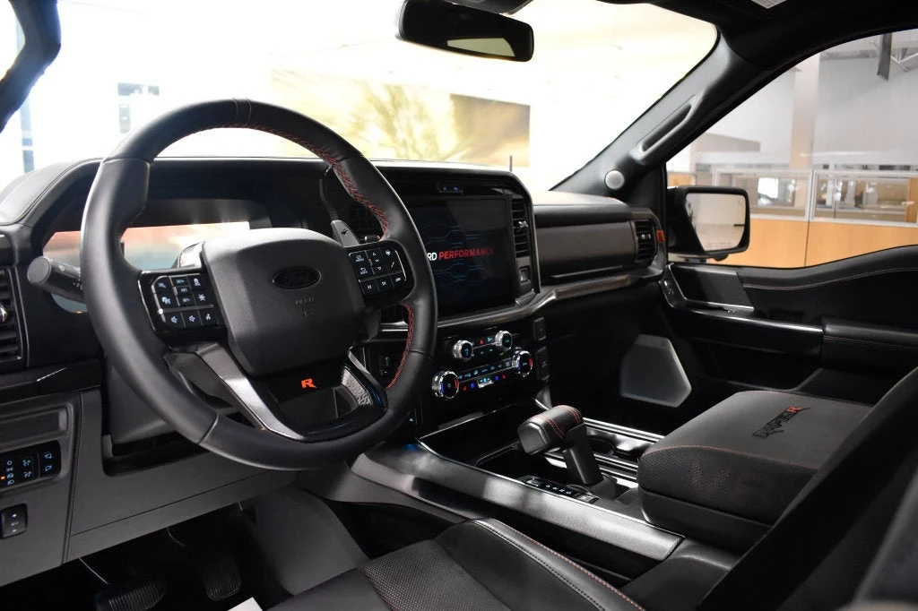 2025 Ford F-150 Raptor R interior, dashboard, Black