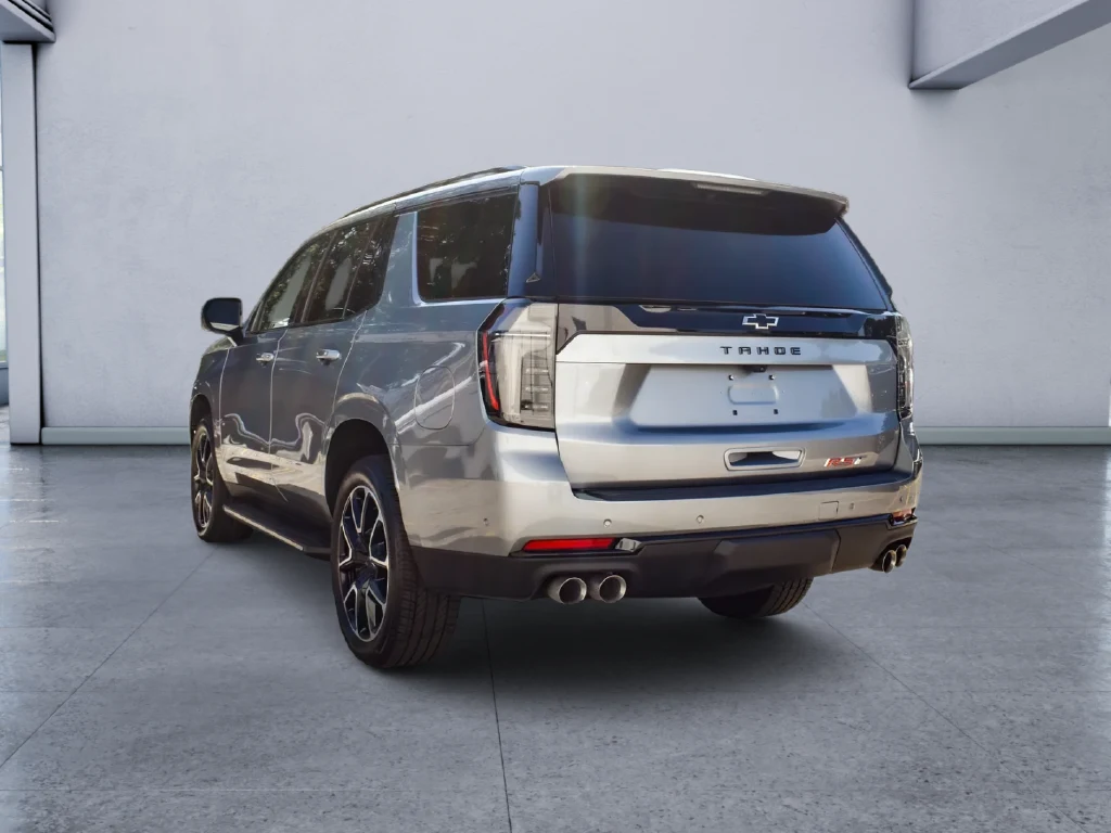 2025 Chevrolet Tahoe RST, rear three-quarter view, Grey