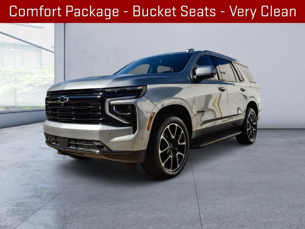 2025 Chevrolet Tahoe RST for sale, front three-quarter view, Grey