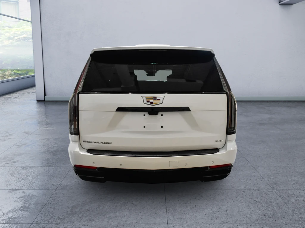 2025 Cadillac Escalade ESV Sport Platinum, rear three-quarter view, White
