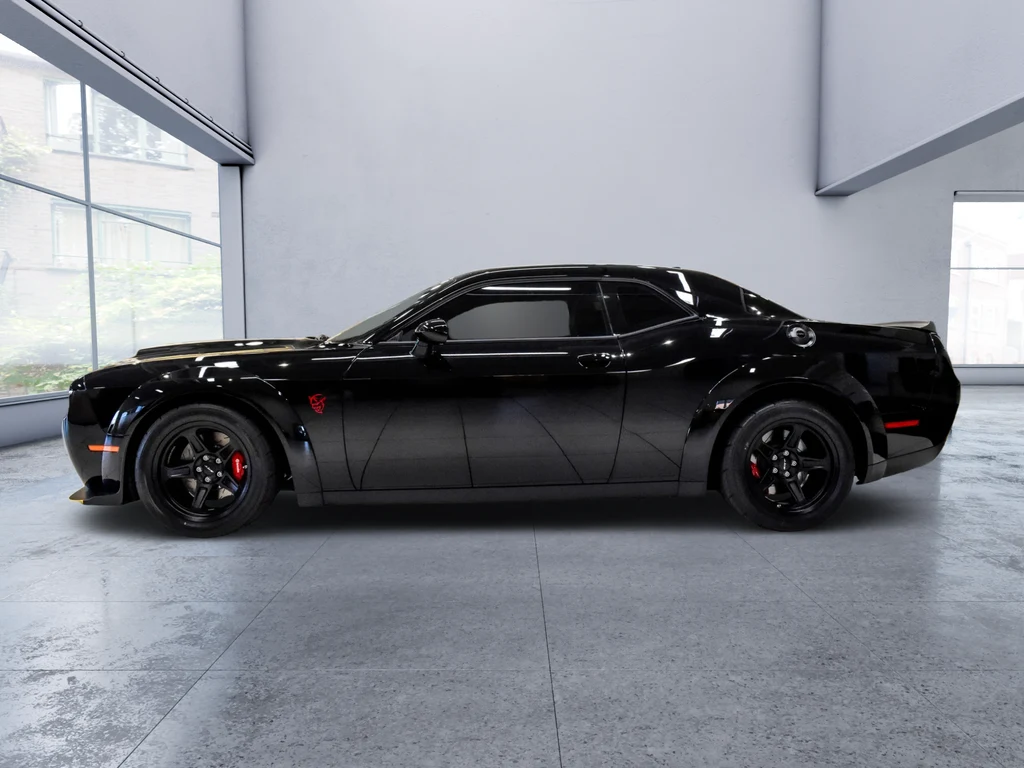 2018 Dodge Challenger SRT Demon, side profile, Black