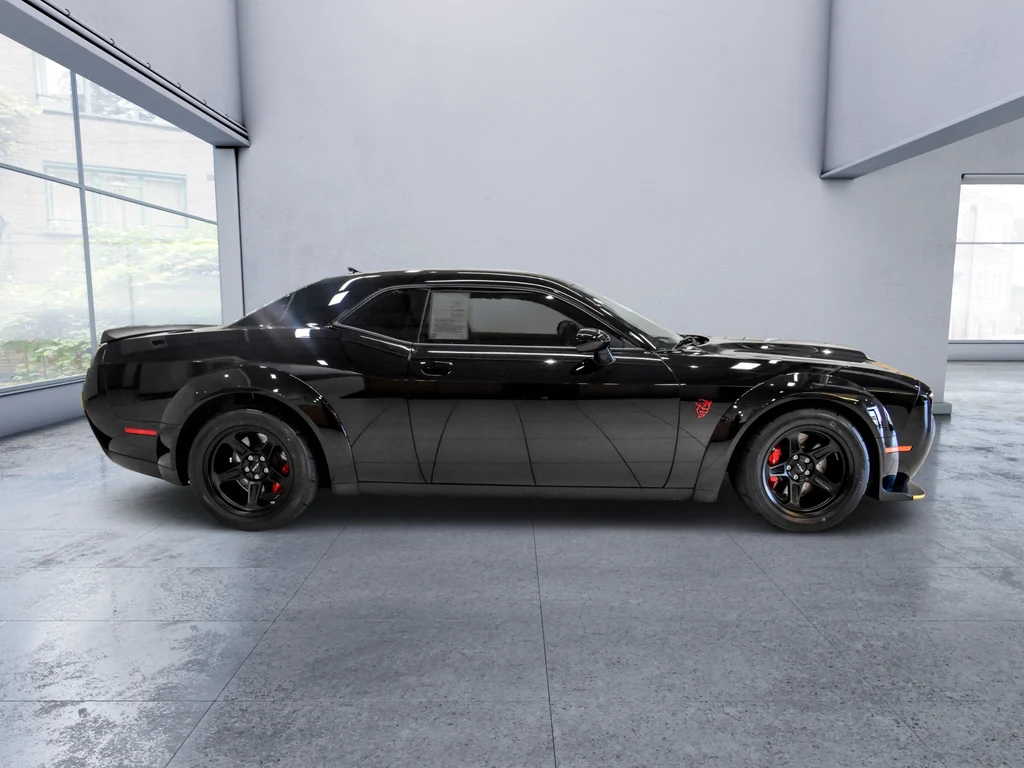 2018 Dodge Challenger SRT Demon, side profile, Black
