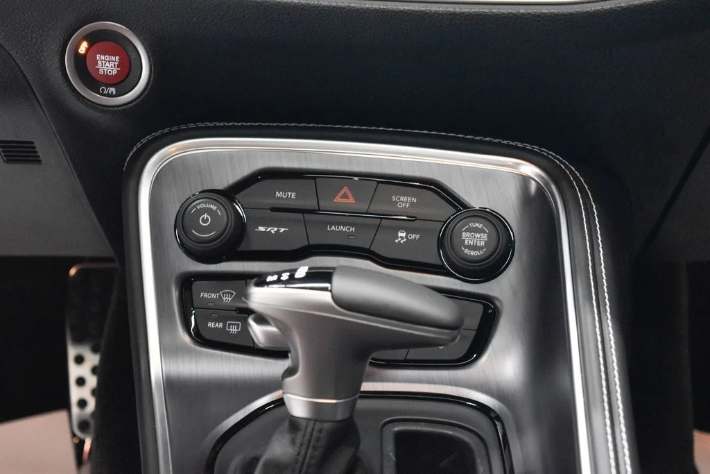 2018 Dodge Challenger SRT Demon interior, center console, Demonic Red/Black