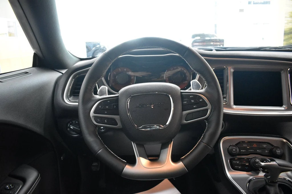 2022 Dodge Challenger SRT Super Stock interior, steering wheel, Black