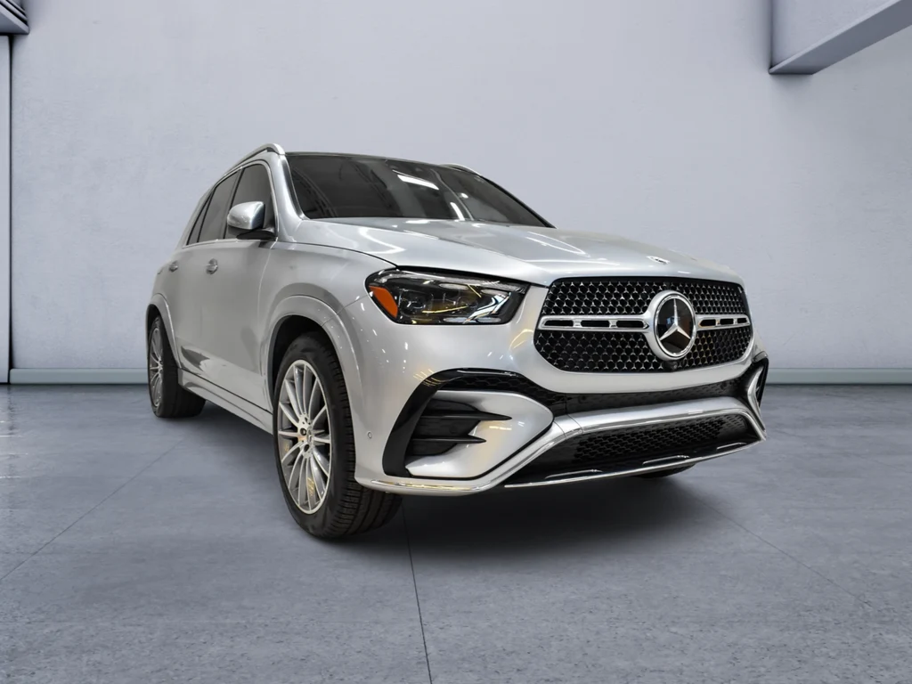 2024 Mercedes-Benz GLE 450 4MATIC for sale, front three-quarter view, Silver