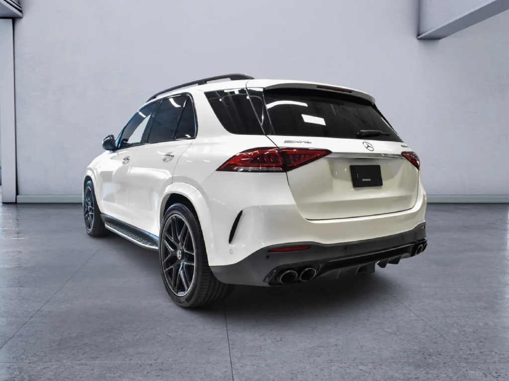 2022 Mercedes-AMG GLE 53 4MATIC+, rear three-quarter view, White