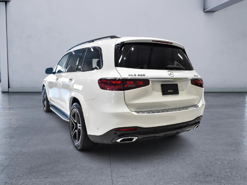 2024 Mercedes-Benz GLS 450 4MATIC, rear three-quarter view, White