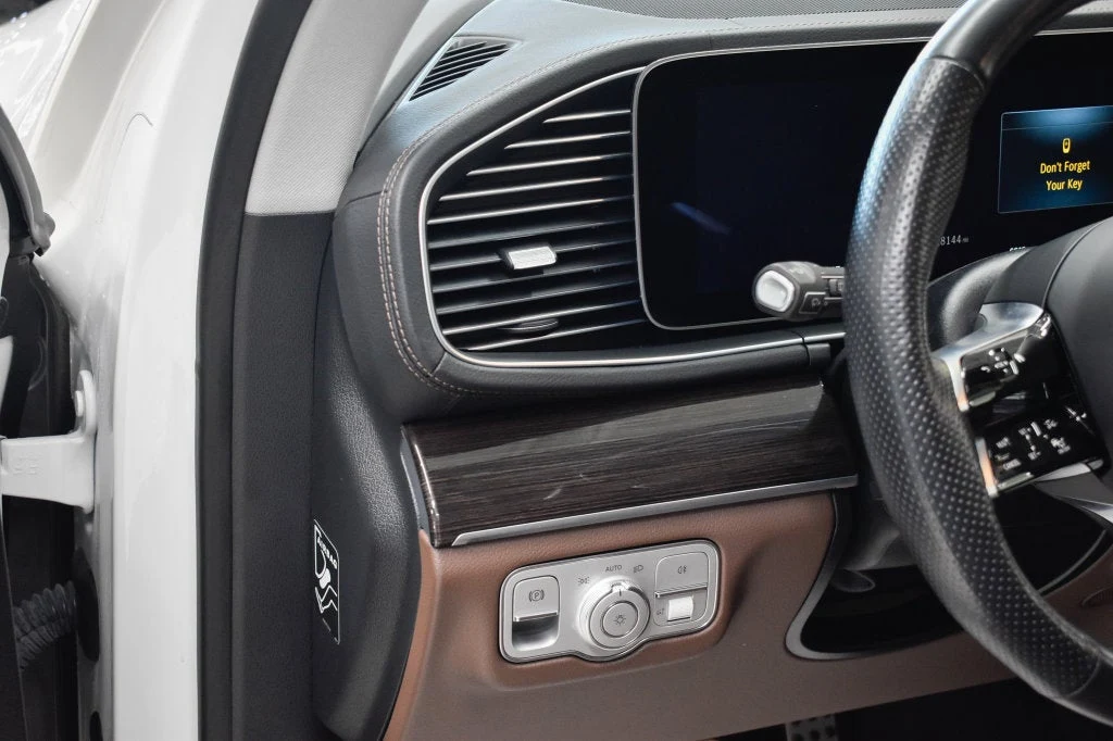 2024 Mercedes-Benz GLS 450 4MATIC interior, door panel, Bahia Brown/Black