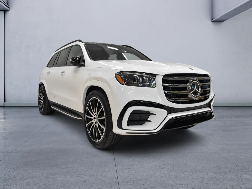 2025 Mercedes-Benz GLS 580 4MATIC for sale, front three-quarter view, White