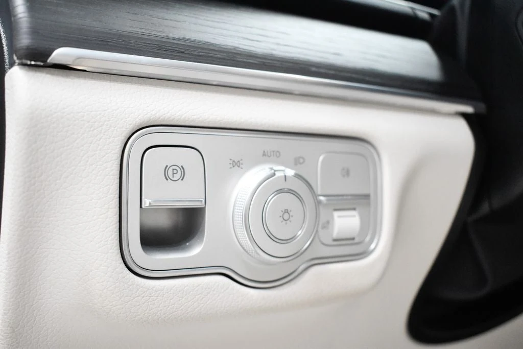 2025 Mercedes-Benz GLS 580 4MATIC interior, door panel, Macchiato Beige/Black