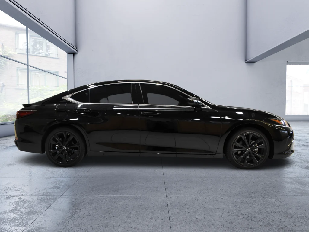 2025 Lexus ES 350, side profile, Black