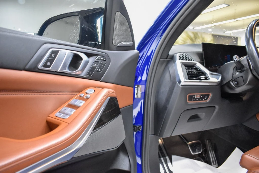 2023 BMW X7 M60i interior, door panel, Tartufo