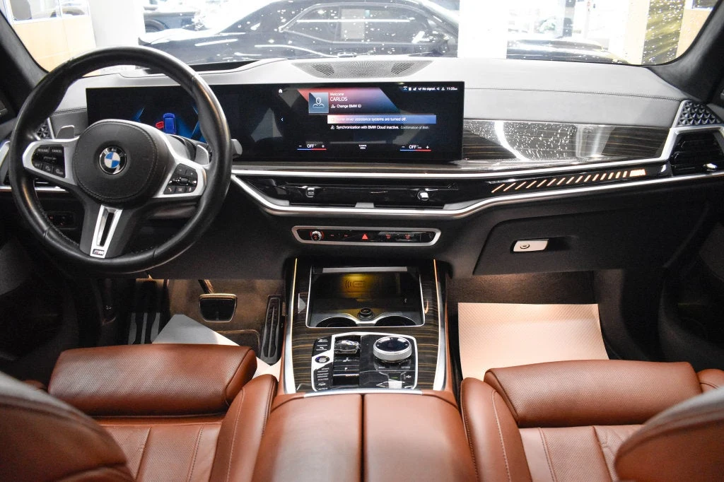 2023 BMW X7 M60i interior, dashboard, Tartufo