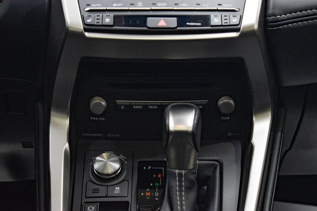 2021 Lexus NX 300 interior, center console, Black