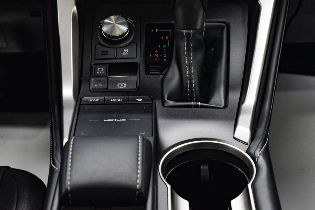 2021 Lexus NX 300 interior, center console, Black