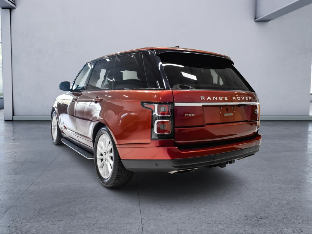 2018 Land Rover Range Rover 3.0 V6 Supercharged HSE, rear three-quarter view, Red